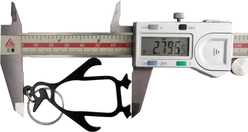 Vista 5 de SWATOM Llavero de abrebotellas de pingüino, herramienta para abrebotellas de cerveza, accesorios para llavero