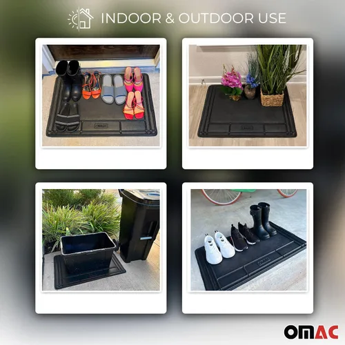 Vista 7 de OMAC 2 alfombrillas para debajo del fregadero para cocina y baño, 34 x 22 pulgadas, ajustable, impermeable, protector de gabinete para goteos 2 x
