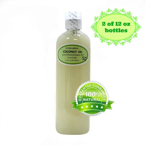 Vista 2 de Dr Adorable - 24 oz - Aceite de coco 76 grados - 100% puro natural orgánico prensado en frío (2 de 12 oz)