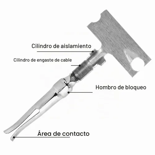 Vista 4 de JRready DB Conector Pines Estampados Contacto Formado 24-20AWG Macho Hembra Pasadores de crimpado para D-Sub DB9, DB15, DB25, DB37, DB50 Conectores