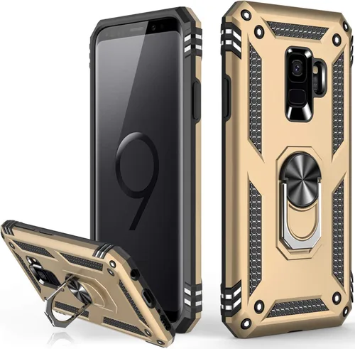 Vista 28 de LUMARKE Funda para Galaxy S8, pasa 16 pies, probada contra caídas con soporte de anillo magnético, compatible con soporte de montaje de automóvil