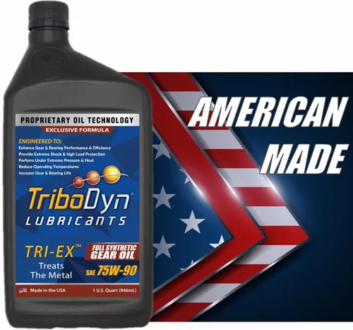 Vista 9 de TriboDyn Aceite sintético para engranajes TRI-EX SAE 75w-90, paquete de 3 cuartos de galón