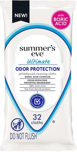 Vista 8 de Summer's Eve Toallitas femeninas sin fragancia, fórmula a base de agua micelar suave con pH equilibrado que ayuda a controlar el olor vaginal