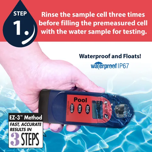 Vista 5 de ITS 486201 Pool Exact EZ Photometer - Kit de prueba de agua de piscina digital de entrada - 6 pruebas cada uno