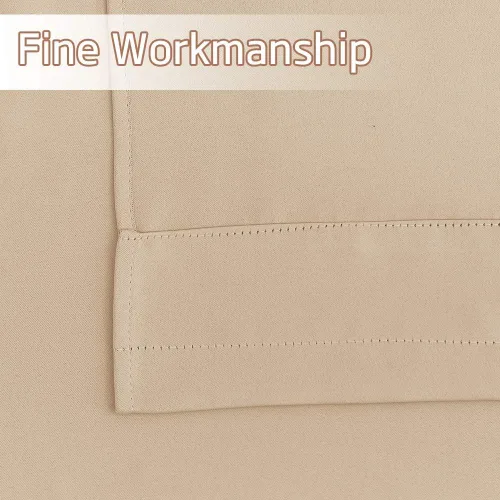 Vista 5 de NICETOWN Cortinas Opacas Cortas - Tratamiento de Ventana con Aislamiento Térmico, Niveles de Cortina Pequeños para Sala de Estar/Cocina, 2 Paneles