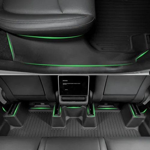 Vista 7 de SUPER LINER Alfombrillas compatibles con Tesla Model Y Juniper 2025-2026 - Forro de suelo TPE y accesorios, alfombrillas para maletero y protector