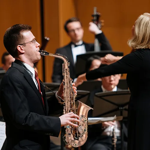 Vista 7 de Saxofón alto Eb azul cielo - Modelo para principiantes y estudiantes, calidad profesional