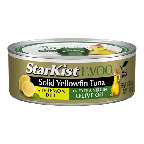 Vista 20 de StarKist E.V.O.O. Atún Blanco Sólido Albacore en Aceite de Oliva Virgen Extra, 4.5 Oz, Paquete de 12