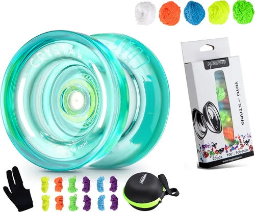 MAGICYOYO Responsive YoYo K2-Plus Crystal Green + 25 Cuerdas Yoyo