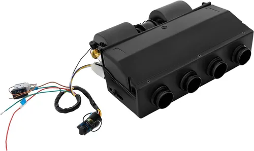 Calentador de 4 puertos, 8500 BTU, ventilador de 3 velocidades, 600 CFM, RV, unidad de evaporador universal debajo del salpicadero de 12 V A/C,