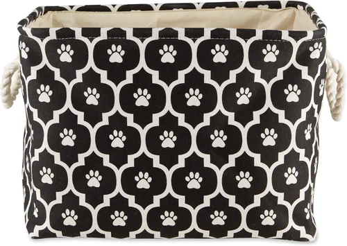 Vista 18 de Colección Bone Dry de almacenamiento para mascotas con diseño de pata, color aguamarina, rectángulo mediano