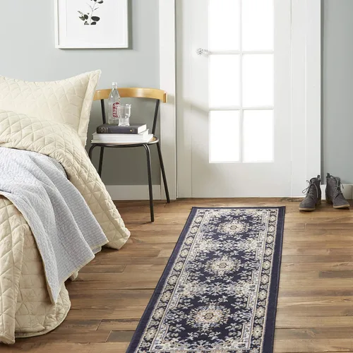 Vista 27 de Home Dynamix Premium Sakarya - Alfombra tradicional con borde de medallón, color azul campo, 9 pies 2 pulgadas x 12 pies 5 pulgadas, rectangular