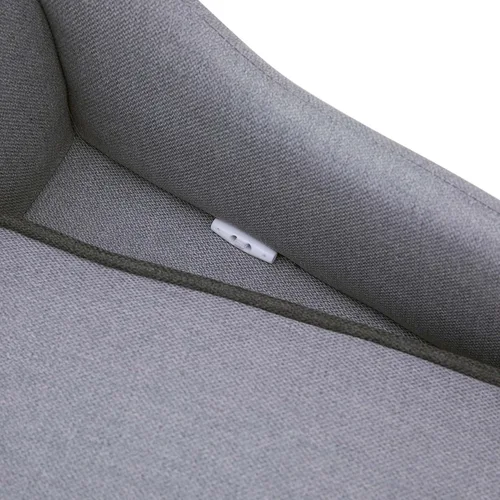 Vista 8 de Teamson Pets Ivan - Sofá cama tapizada de 22 pulgadas de largo con cojín extraíble y almacenamiento debajo para gatos y perros pequeños, gris claro