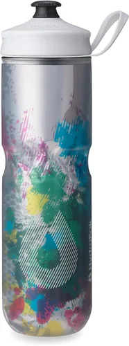 Vista 30 de HydraPak Botella Polar - Botella de agua deportiva Polar aislada - Libre de BPA, botella flexible deportiva y para bicicleta con asa