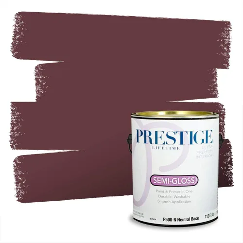 Vista 112 de Prestige Paints Pintura exterior e imprimación en uno, 1 galón, plano, coincidencia comparable de Valspar* Amber Rose*