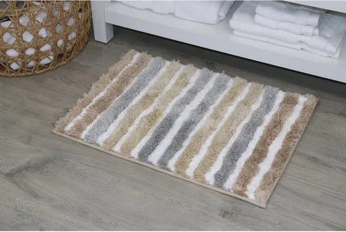 Vista 25 de Funda de microfibra suave para tapa de inodoro, lavable a máquina, 18 x 18 pulgadas, parte trasera de goma, se adapta a la mayoría de tapas