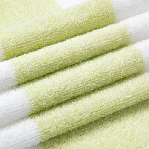 Vista 2 de HENBAY Toalla de playa de algodón de gran tamaño - Toalla de piscina grande de 70 x 35 pulgadas, toalla de cabana de natación de secado rápido a