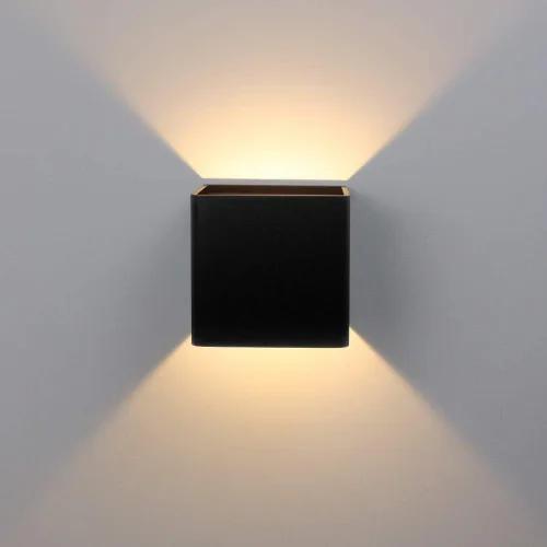 Vista 8 de Aipsun Lámpara de pared cuadrada mate de 10 W LED COB moderna arriba y abajo, para interiores, montaje en pared, camino, escalera, dormitorio