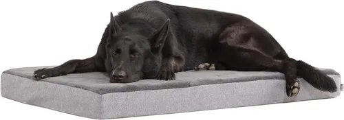 Vista 15 de Barkbox Cama ortopédica para perros Cómodo colchón de espuma viscoelástica para alivio de las articulaciones Soporte de cabeza y cuello Espresso