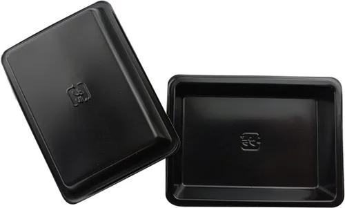 Vista 5 de Paquete de 100 platos rectangulares de plástico para salsa de soja, platos desechables para sumergir, platos de sushi caliente, juego de platos