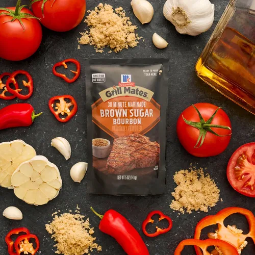 Vista 9 de McCormick Grill Mates - Bourbon de azúcar morena, 30 minutos, adobo, 5 onzas