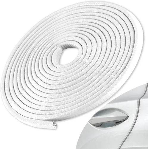 SINGARO Protector de borde de puerta de automóvil de 33 pies (32.8 ft), tira protectora de entrada de puerta de automóvil, sin pegamento, protector