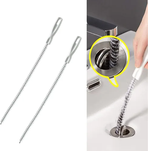 Cepillo de dragado de tubería, 2/3/4 piezas, recogedor de pelo de alcantarillado doméstico, cepillo de limpieza de desbordamiento de desagüe,