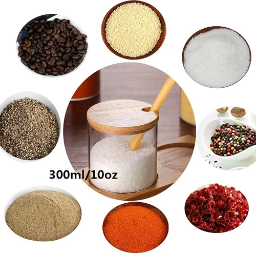 Vista 5 de FANTESTICRYAN Juego de 3 recipientes elegantes y simples para condimentos, caja de recipiente de vidrio decorativo para almacenar condimentos