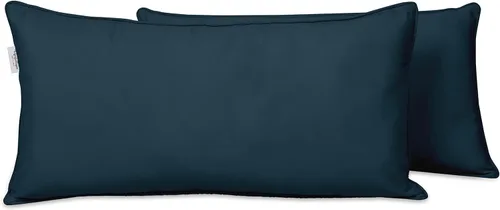 Vista 19 de Funda de almohada lumbar de tela de poliéster para interiores y exteriores, impermeable, rectangular, para todo tipo de clima, para muebles