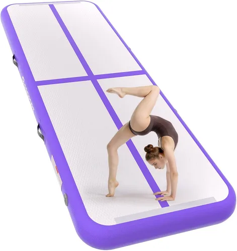 Vista 9 de FBSPORT Gymnastics Training Mats Inflatable Air Gymnastics Mat 4/8 inches Thickness Inflatable Floor Mats for Home