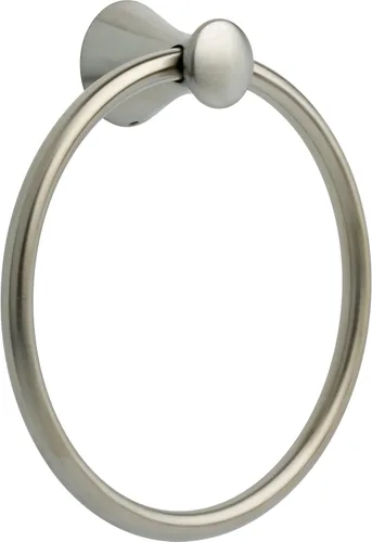Delta Lahara (1-Paquete) Soporte de Toalla de Mano Brilliance de Acero Inoxidable para Pared de Baño Anillo Redondo para Toallas de Baño Soporte