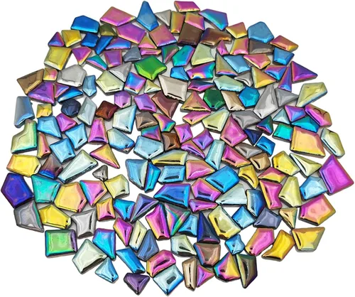 200g de azulejos de mosaico de cerámica para manualidades, azulejos de cerámica irregulares de 0,2"x0,8" de porcelana para decoración del hogar