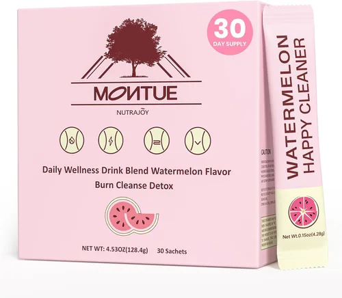 Suplemento de fibra probiótica en polvo para mujeres, salud digestiva e intestinal, Happy Cleaner, sabor a sandía, prebiótico y probiótico, salud