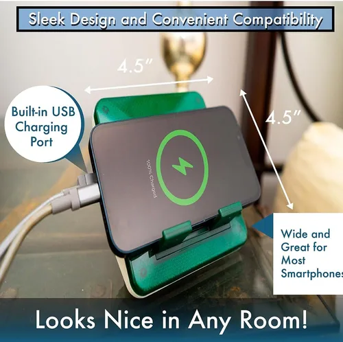 Vista 7 de Serene Innovations Amplificador de timbre de teléfono celular y timbre inalámbrico con agitador de cama, timbre externo para teléfono celular