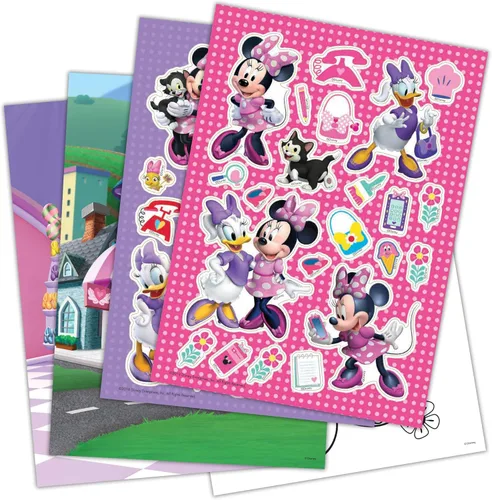 Vista 2 de Disney Minnie Mouse Create-A-Scene - Libro de actividades con pegatinas Bendon 45679