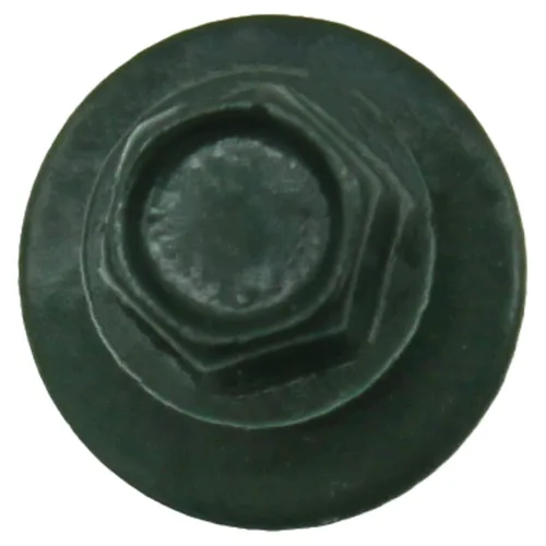 Vista 283 de Tornillos para techos de metal gris ABC 10 x 1 - Cabezal hexagonal - Arandela EPDM - Arandela de arranque automático/roscado - 1 bolsa - 250