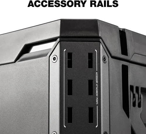 Vista 5 de ToughBuilt StackTech XL Organizador de caja de herramientas con cerradura y bandeja extraíble, negro