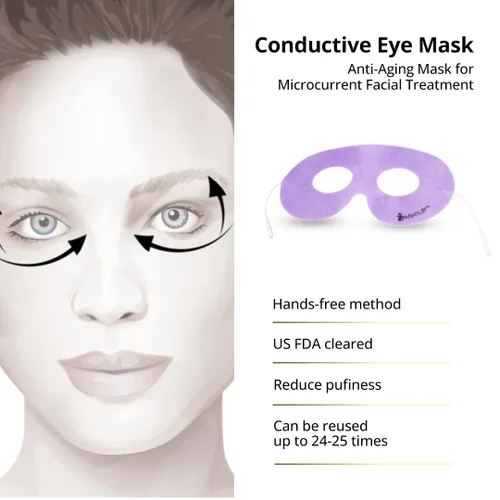 Vista 3 de myolift 7E Wellness - Máquina de microcorriente con máscara facial conductora para ojos, herramientas para el cuidado de la piel para dispositivo