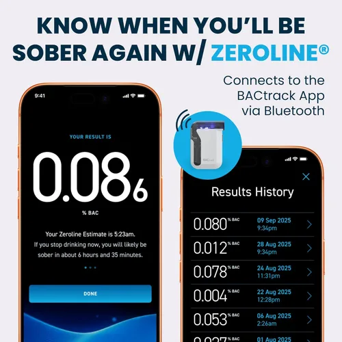 Vista 4 de BACtrack Alcoholímetro móvil para Smartphones para dispositivos móviles iPhone y Android