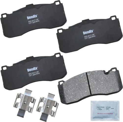 Vista 440 de Pastillas de Freno Delanteras Cerámicas Bendix Priority1 CFC430A para Modelos Selectos INFINITI G35, I30, Nissan 350Z, Altima, Juke, Maxima, Sentra