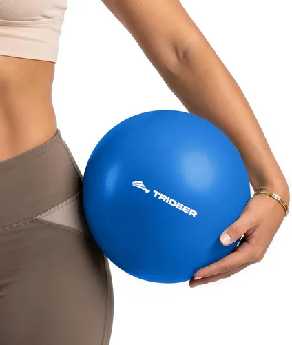 Vista 10 de Trideer Pelota de pilates de 9 pulgadas con pajita de inflado Azul bebé