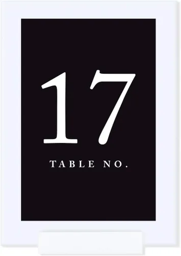 Vista 22 de Andaz Press Mesa enmarcada de doble cara números 1-8, turquesa aguamarina, 1 juego, 4 x 6 pulgadas, incluye marcos