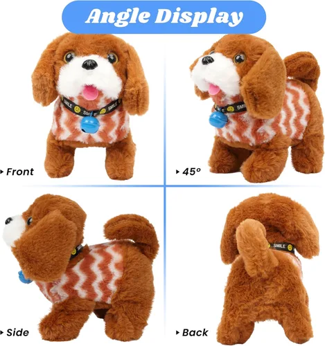 Vista 64 de Hopearl - Juguete de peluche electrónico interactivo de conejo con orejas LED, sonidos y movimientos; camina, se menea e ilumina las orejas, mueve