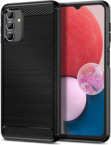 Vista 112 de Funda Qiinogow compatible con Samsung Galaxy A23 4G/5G, cubierta delgada para teléfono con absorción de golpes, funda protectora de fibra de carbono