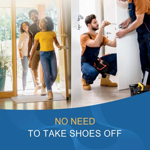 Vista 7 de Hitituto Fundas de zapatos desechables antideslizantes para interiores, 100 piezas (50 pares) impermeables de CPE de alta calidad, protectores