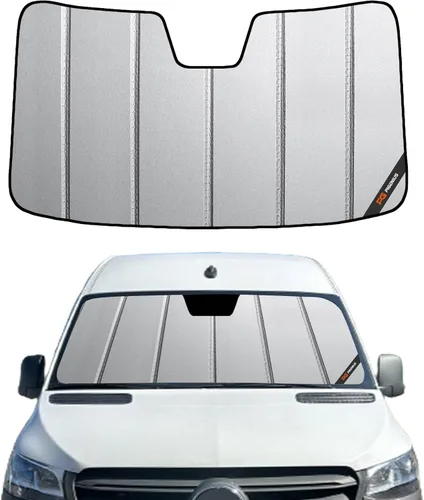 Pigenius Parasol para parabrisas para Mercedes-Benz Sprinter 2007-2025 - Parasol personalizado para ventana delantera, protección