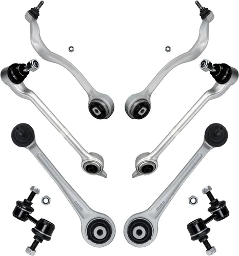 Vista 302 de Detroit Axle - Kit de brazos de control delanteros de 8 piezas para Toyota Sienna 2004-2010, 2 brazos de control inferiores con rótulas, 4 barras