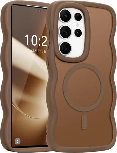 Vista 21 de Pepmune for Samsung Galaxy S25 Plus/S24 Plus Case Wave Frame, Desert Gold Dorado Desierto
