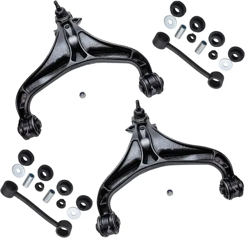 Vista 38 de Detroit Axle - Kit de brazos de control delanteros de 4 piezas para Nissan Cube 2009-2014, Nissan Versa 2007-2012 2 brazos de control inferiores