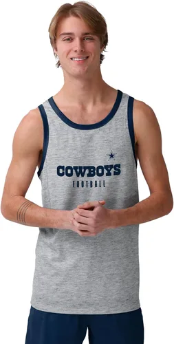 Vista 21 de FOCO NFL Mens NFL Team Logo Fashion Shirt Sleeveless Top